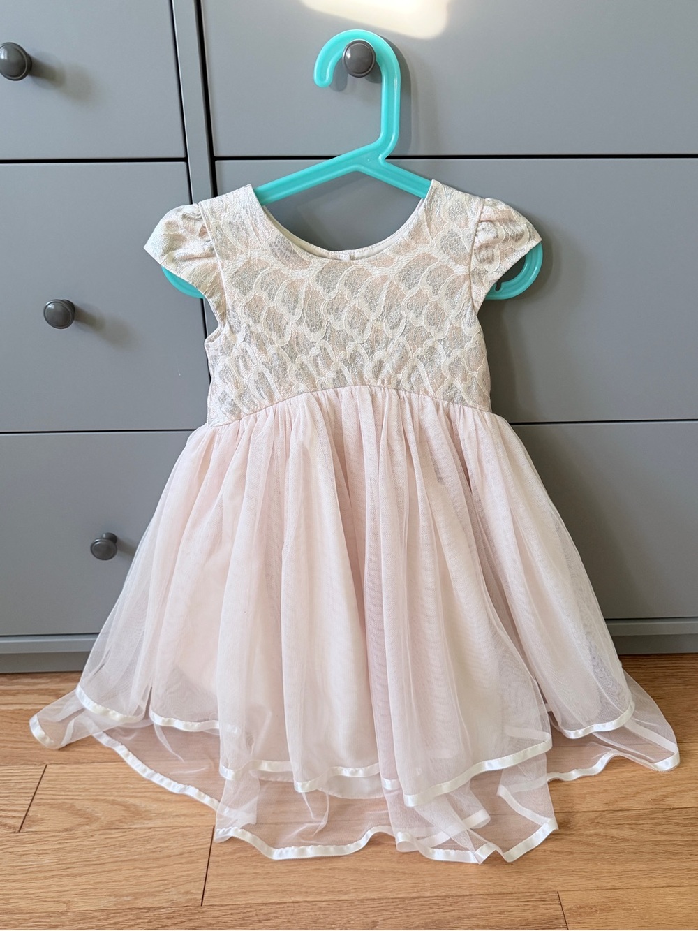 Pippa & Julie Girls' Pink Tulle Party Dress